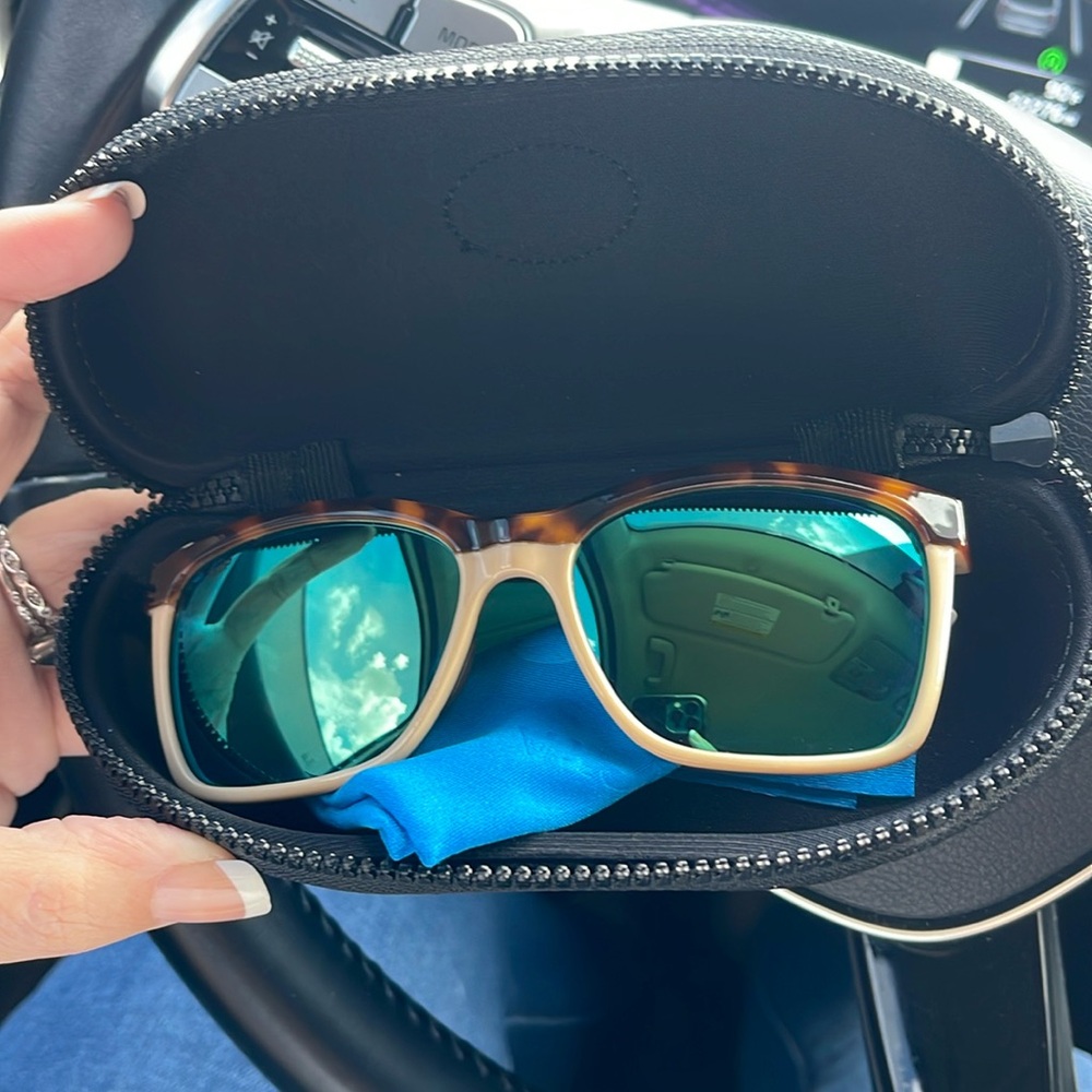 Costa Sunglasses with Tortoise and Blue Lenses